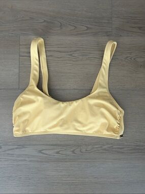 Mybikinistory butter yellow Swim Top